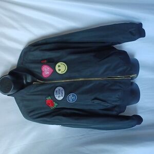NWT Express Bomber with Embroidery Patches